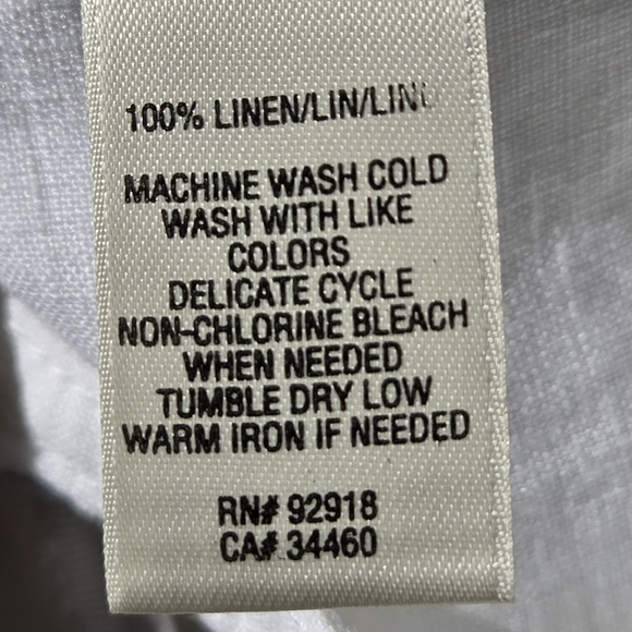 Juicy Couture Linen Adjustable Length Drawstring Wide Leg Trouser Pants Sz Small - Picture 10 of 10